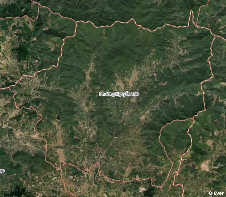 Bản đồ vệ tinh phường Nguyễn Trãi, Hải Phòng sau sáp nhập