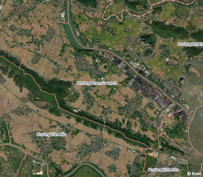 Bản đồ vệ tinh phường Phạm Sư Mạnh, Hải Phòng sau sáp nhập