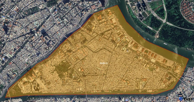 Bản đồ vệ tinh quận 4