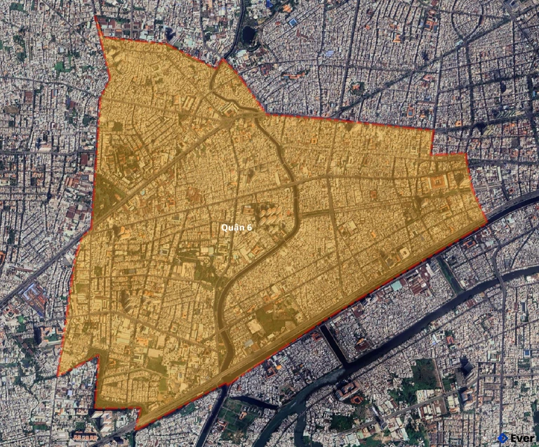 Bản đồ vệ tinh quận 6