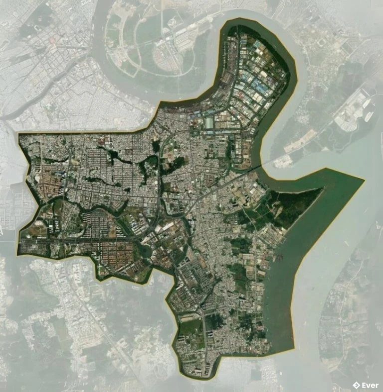 Bản đồ vệ tinh Quận 7