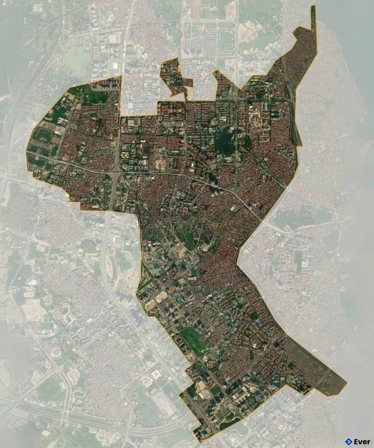 Bản đồ vệ tinh Quận Cầu Giấy