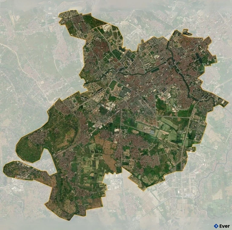 Bản đồ vệ tinh Quận Hà Đông