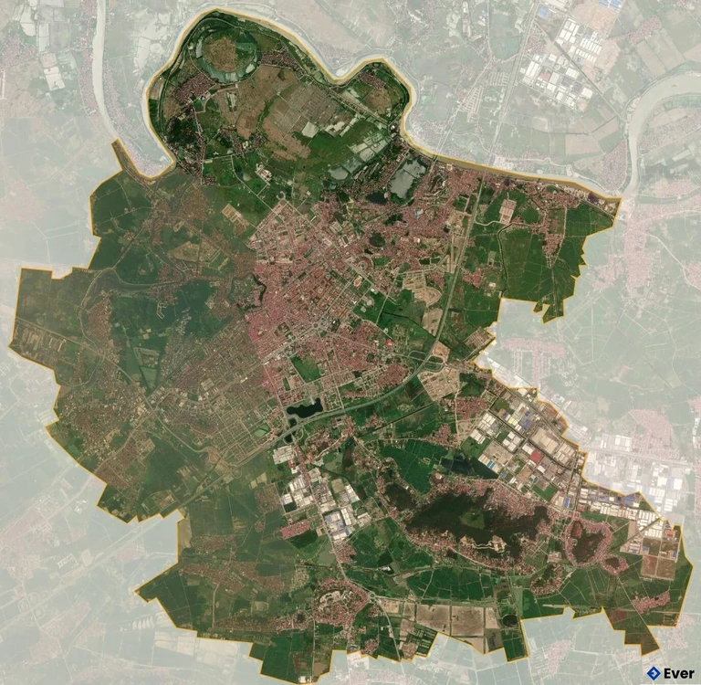 Bản đồ vệ tinh Thành phố Bắc Ninh