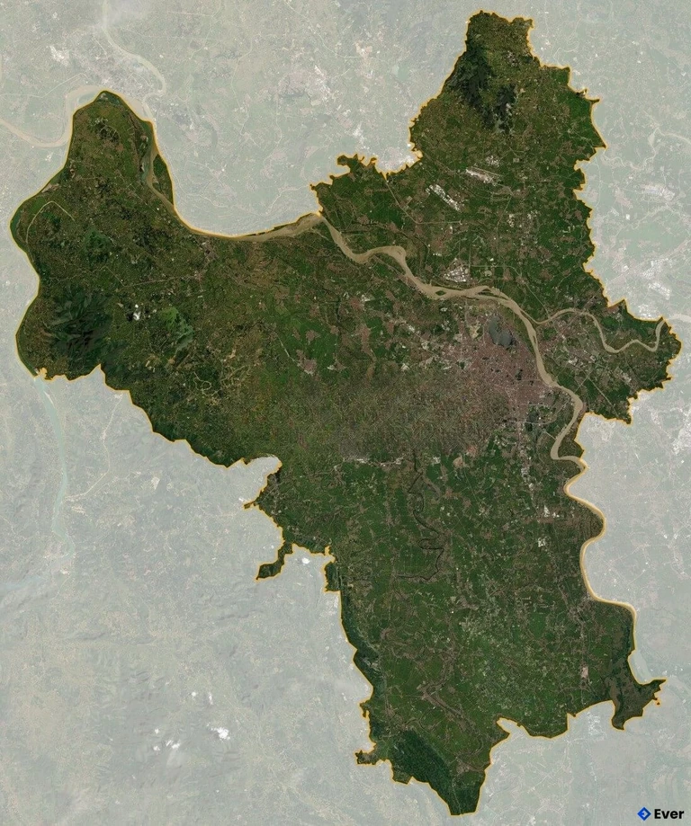 Bản đồ vệ tinh Thành phố Hà Nội