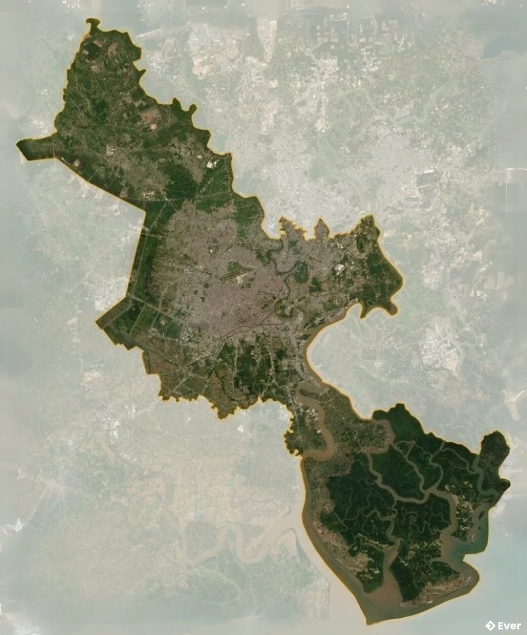 Bản đồ vệ tinh Thành phố Hồ Chí Minh
