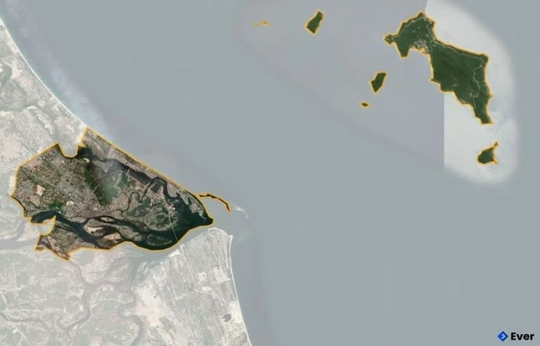 Bản đồ vệ tinh Thành phố Hội An