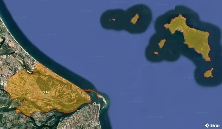 Bản đồ vệ tinh thành phố Hội An