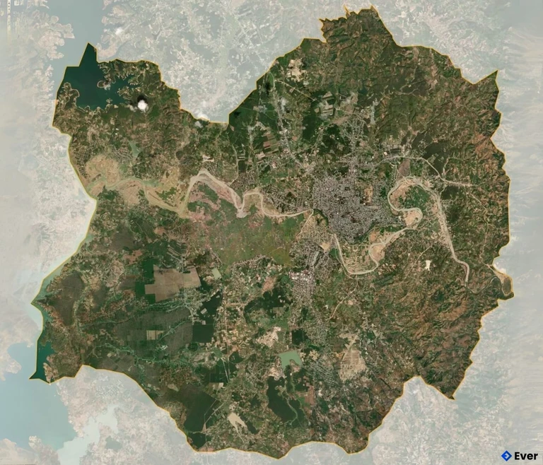 Bản đồ vệ tinh Thành phố Kon Tum