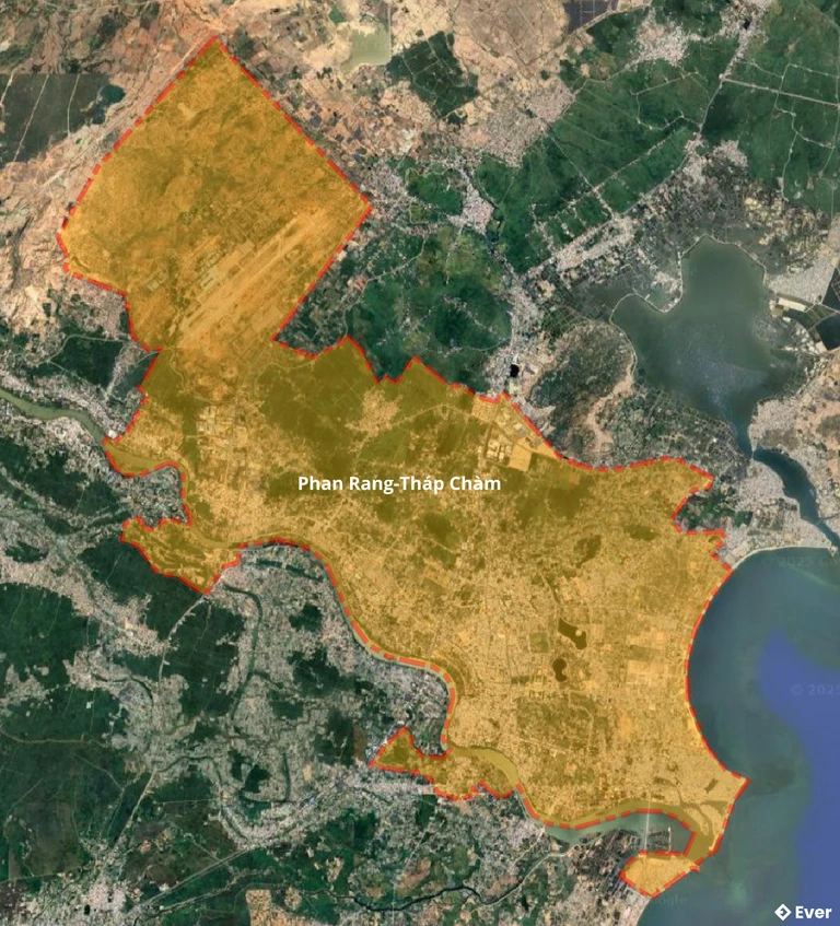 Bản đồ vệ tinh thành phố Phan Rang – Tháp Chàm