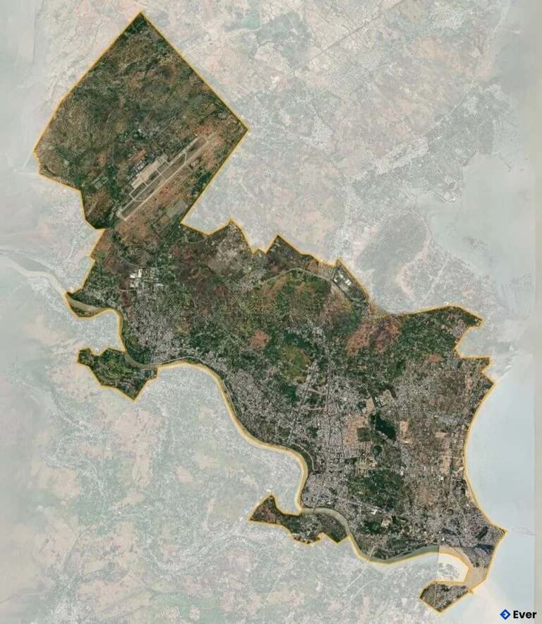 Bản đồ vệ tinh Thành phố Phan Rang- Tháp Tràm