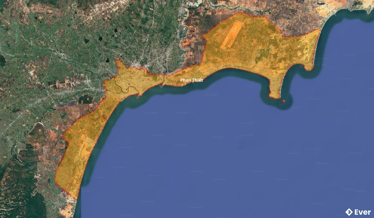 Bản đồ vệ tinh thành phố Phan Thiết