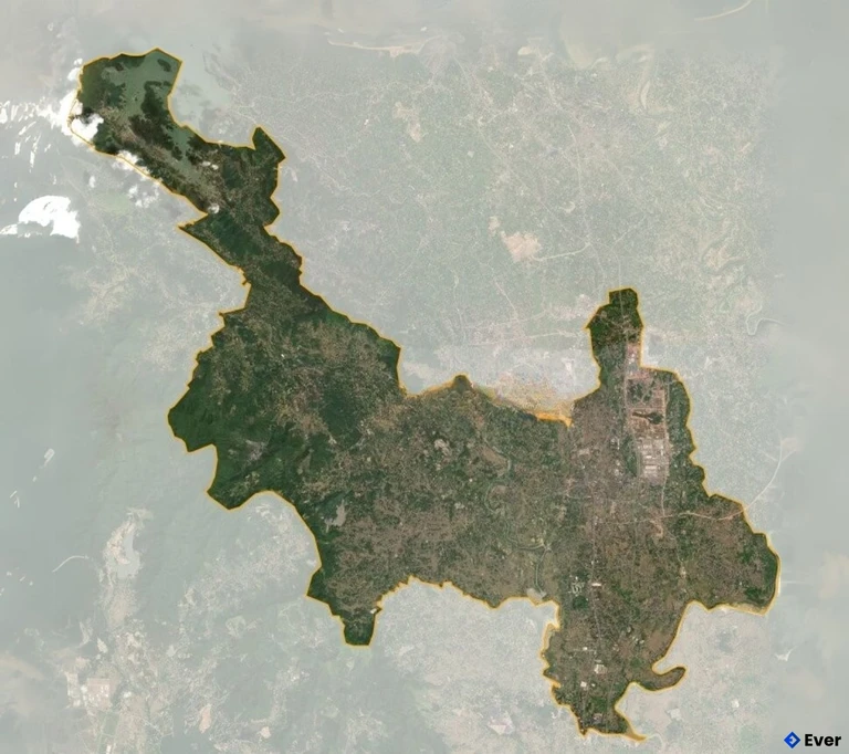 Bản đồ vệ tinh Thành phố Phố Yên