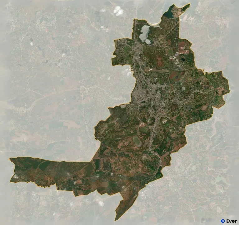 Bản đồ vệ tinh Thành phố Pleiku