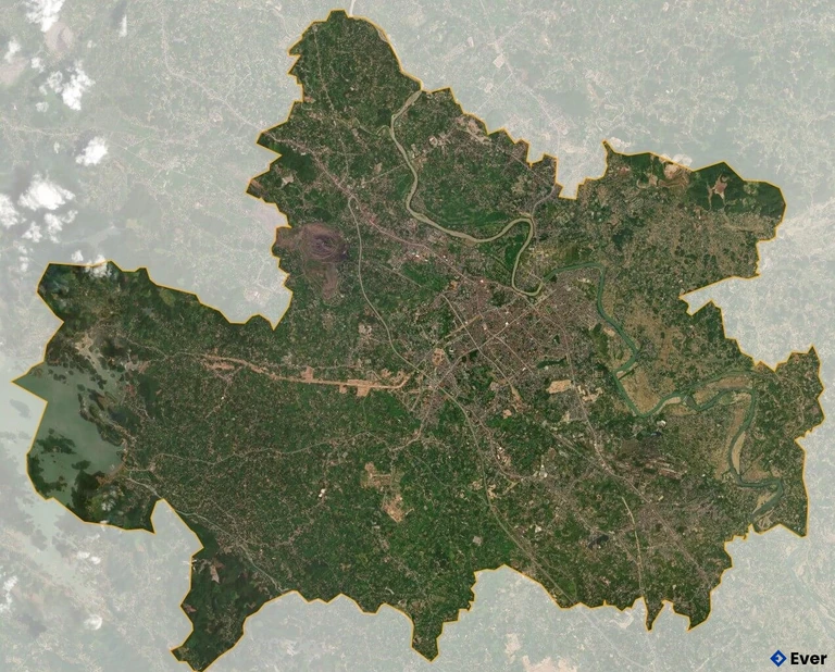 Bản đồ vệ tinh Thành phố Thái Nguyên