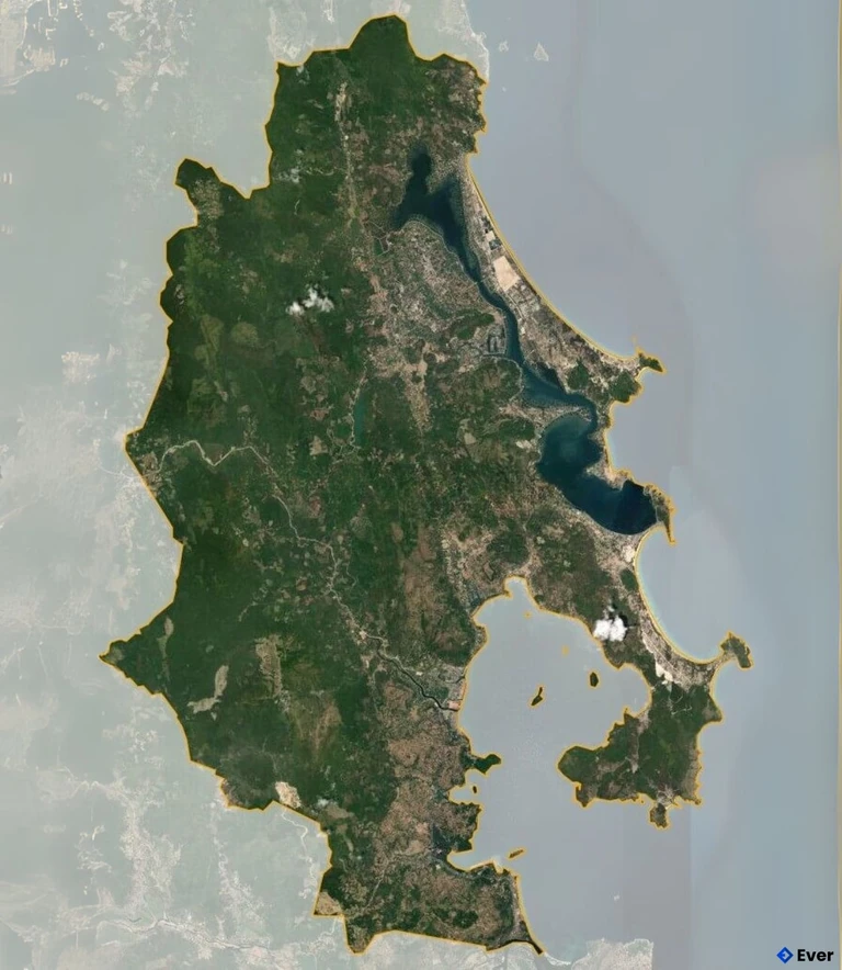 Bản đồ vệ tinh Thị xã Sông Cầu