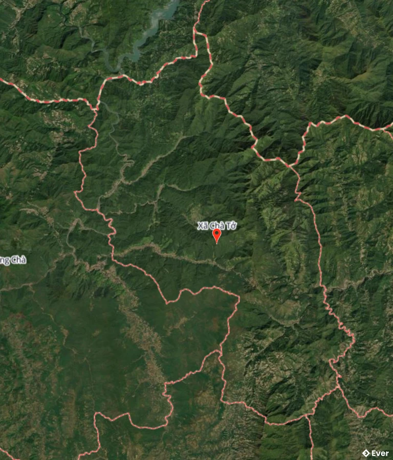 Bản đồ vệ tinh xã Chà Tở