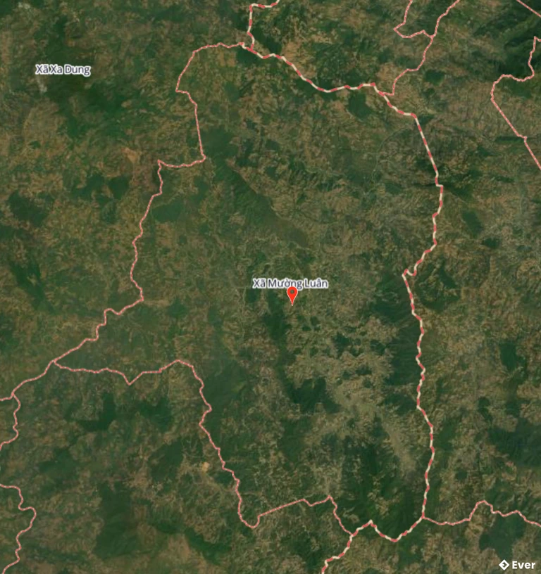 Bản đồ vệ tinh xã Mường Luân sau sáp nhập