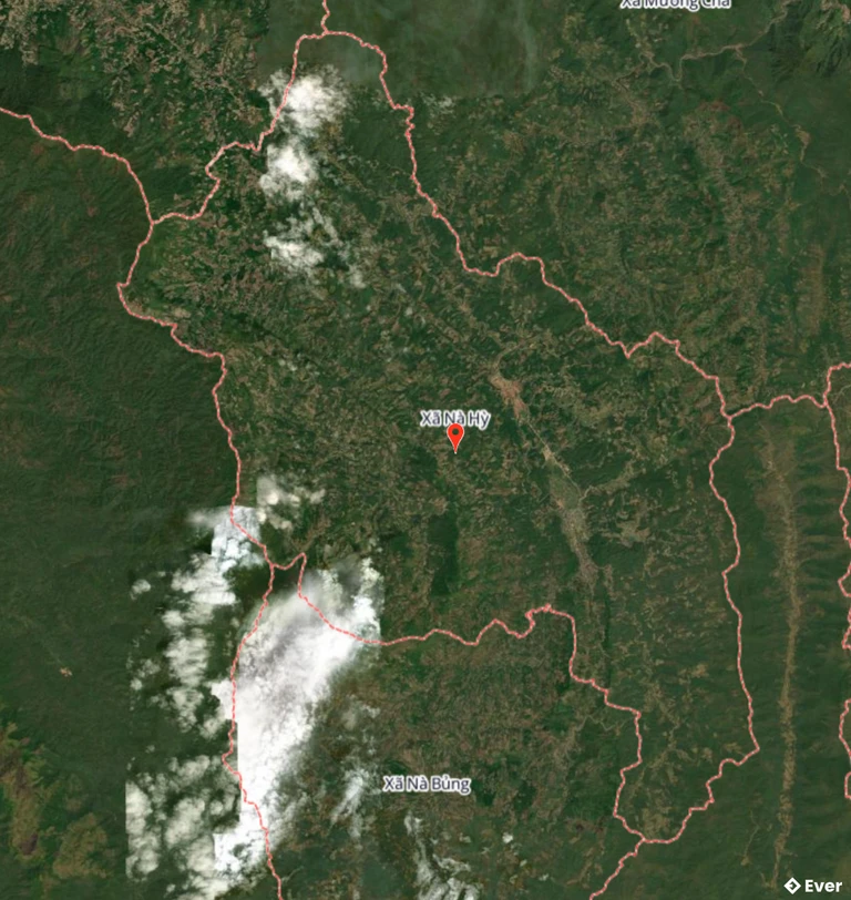 Bản đồ vệ tinh xã Nà Hỳ, Điện Biên