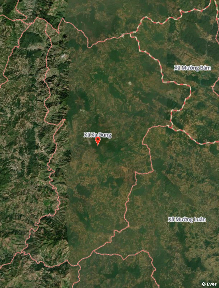 Bản đồ vệ tinh xã Xa Dung