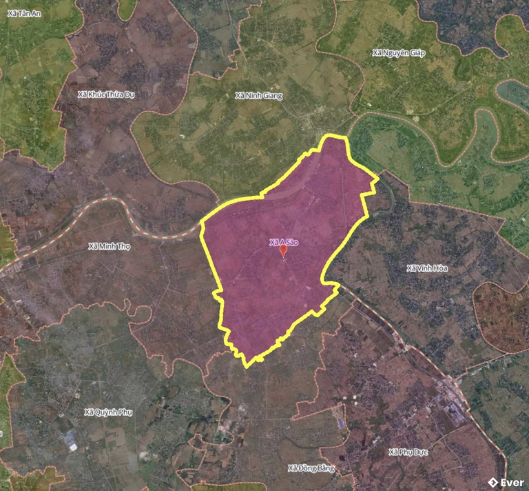 Bản đồ xã A Sào, Hưng Yên sau sáp nhập