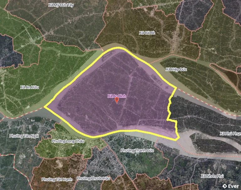 Bản đồ xã An Bình, Vĩnh Long sau sáp nhập