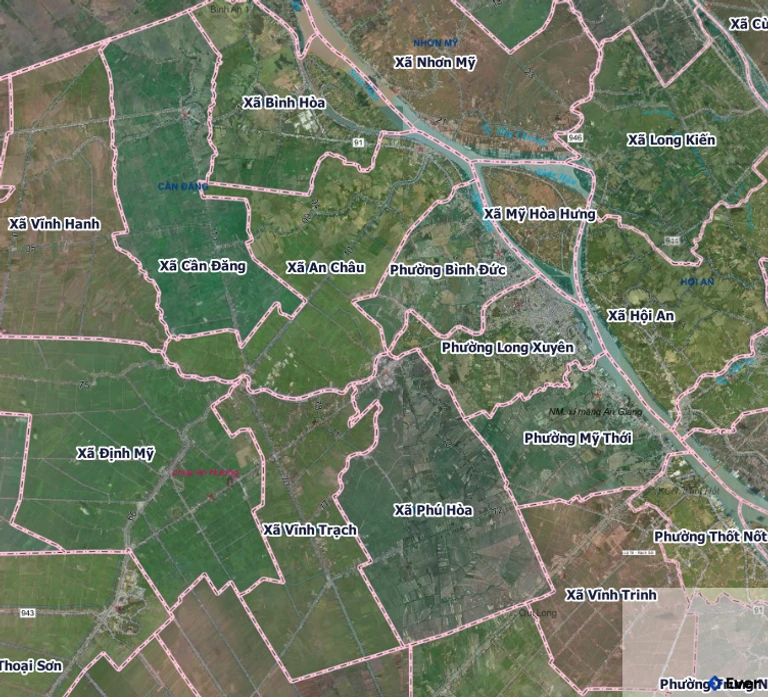 Bản đồ xã An Châu sau sáp nhập