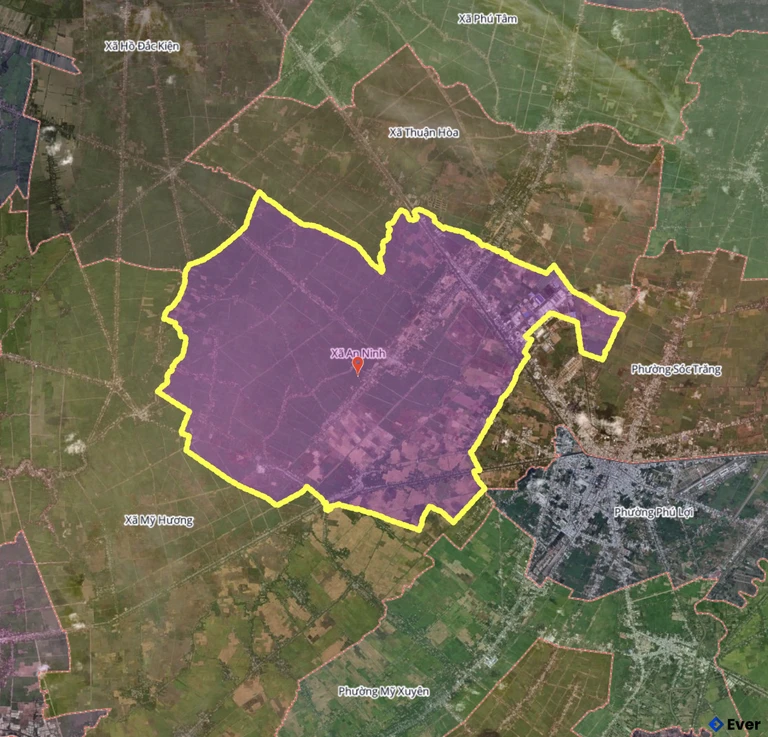 Bản đồ xã An Ninh, Cần Thơ sau sáp nhập