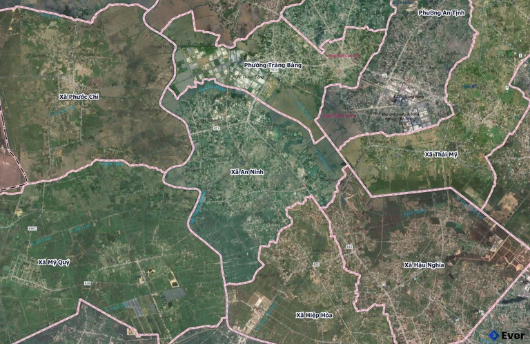 Bản đồ xã An Ninh, Tây Ninh sau sáp nhập