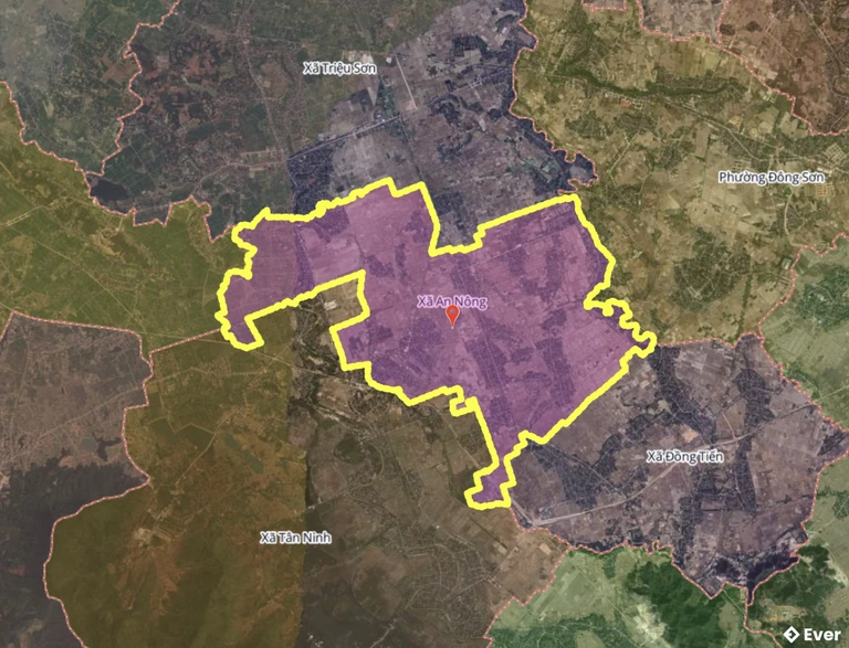 Bản đồ xã An Nông, Thanh Hóa sau sáp nhập