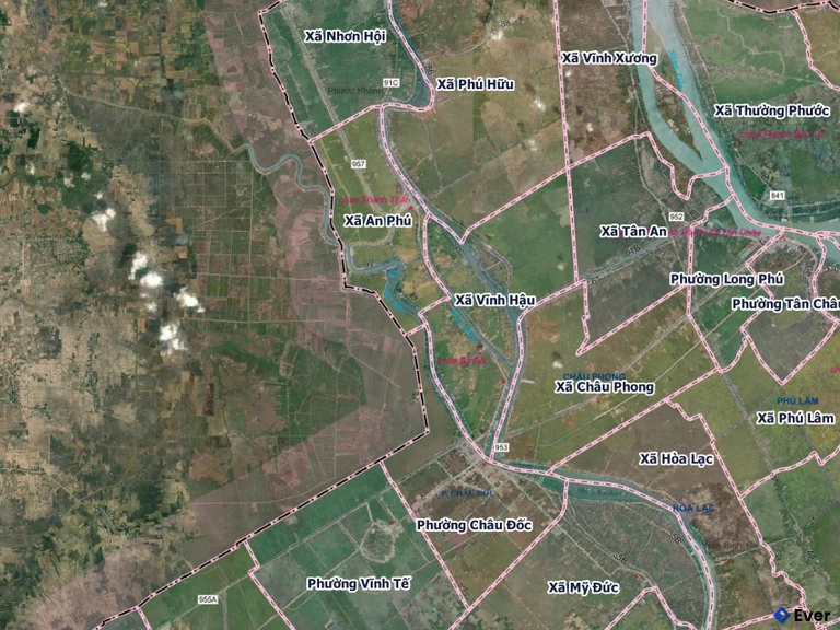 Bản đồ xã An Phú sau sáp nhập