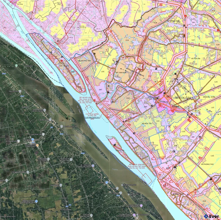 Bản đồ xã An Phú Tân, Vĩnh Long sau sáp nhập