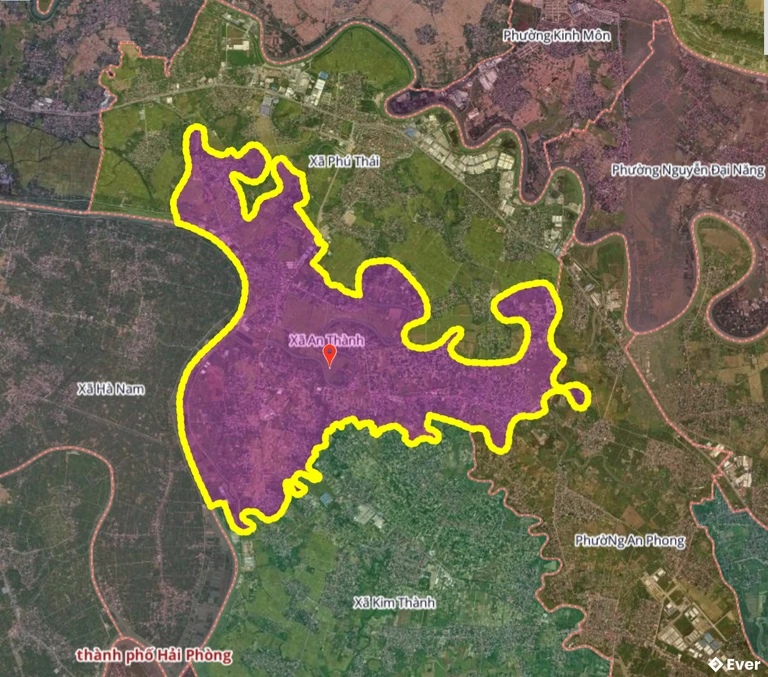 Bản đồ xã An Thành, Hải Phòng sau sáp nhập