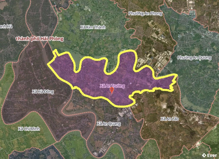 Bản đồ xã An Trường, Hải Phòng sau sáp nhập