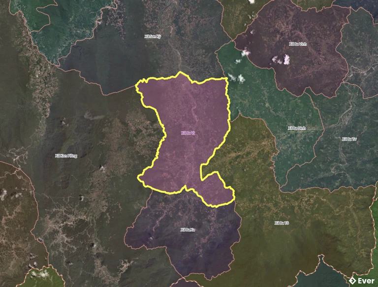 Bản đồ xã Ba Vì, Quảng Ngãi sau sáp nhập