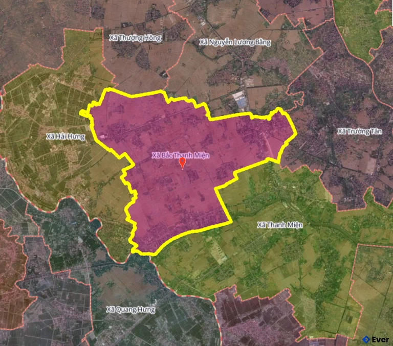 Bản đồ xã Bắc Thanh Miện, Hải Phòng sau sáp nhập