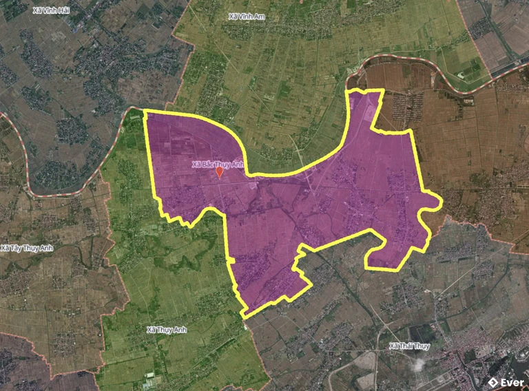 Bản đồ xã Bắc Thụy Anh, Hưng Yên sau sáp nhập