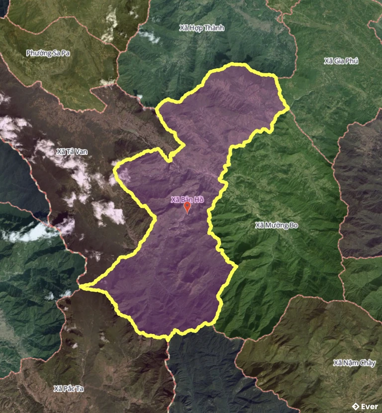 Bản đồ xã Bản Đồ, Lào Cai sau sáp nhập