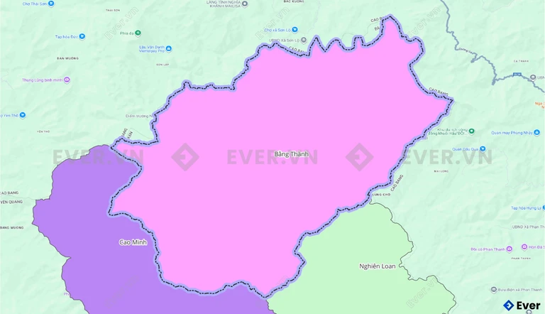 Bản đồ xã Bằng Thành, Thái Nguyên sau sáp nhập