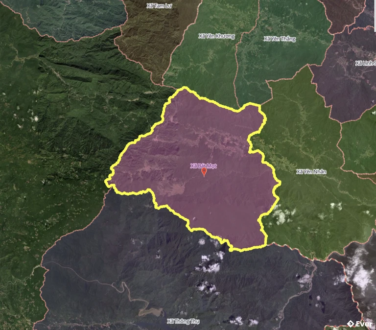 Bản đồ xã Bát Mọt, Thanh Hóa sau sáp nhập