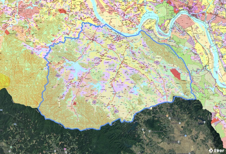 Bản đồ xã Bích Hào, Nghệ An sau sáp nhập