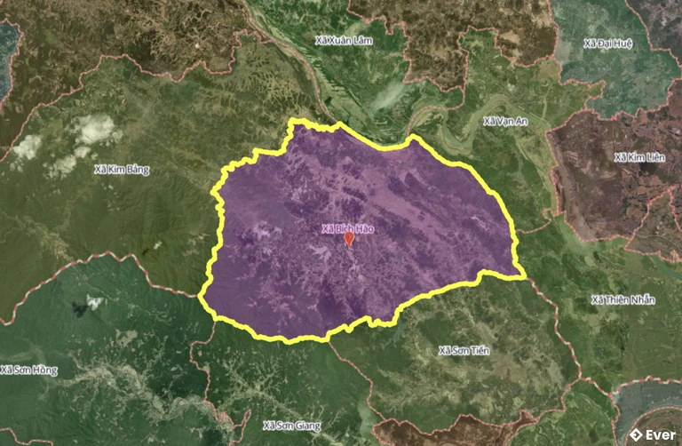 Bản đồ xã Bích Hào, Nghệ An sau sáp nhập