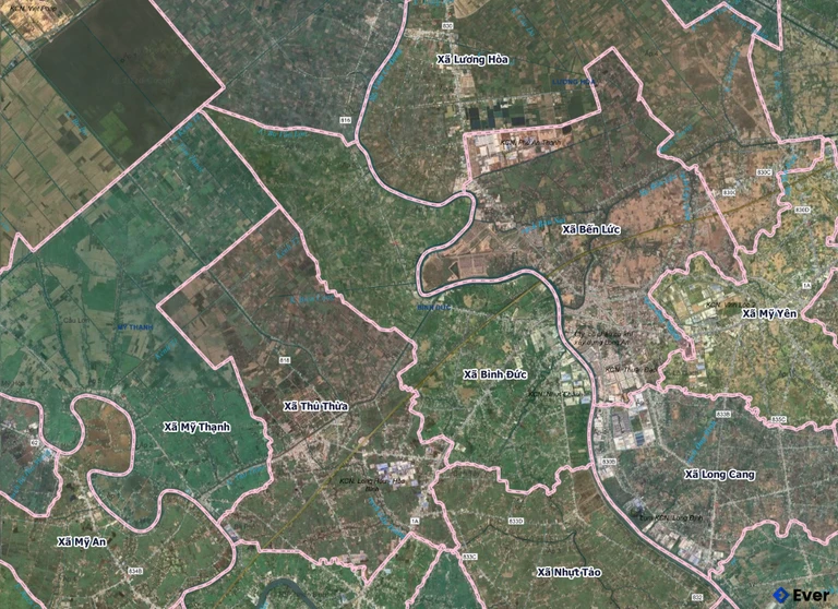 Bản đồ xã Bình Đức, Tây Ninh sau sáp nhập