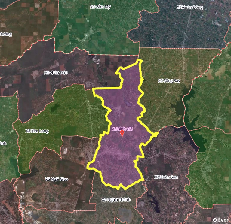 Bản đồ xã Bình Giã, thành phố Hồ Chí Minh sau sáp nhập