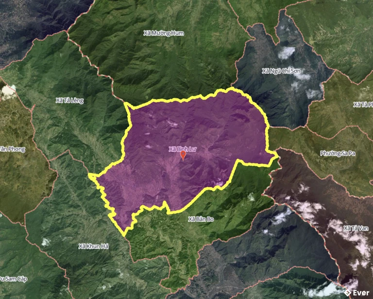 Bản đồ xã Bình Lư sau sáp nhập