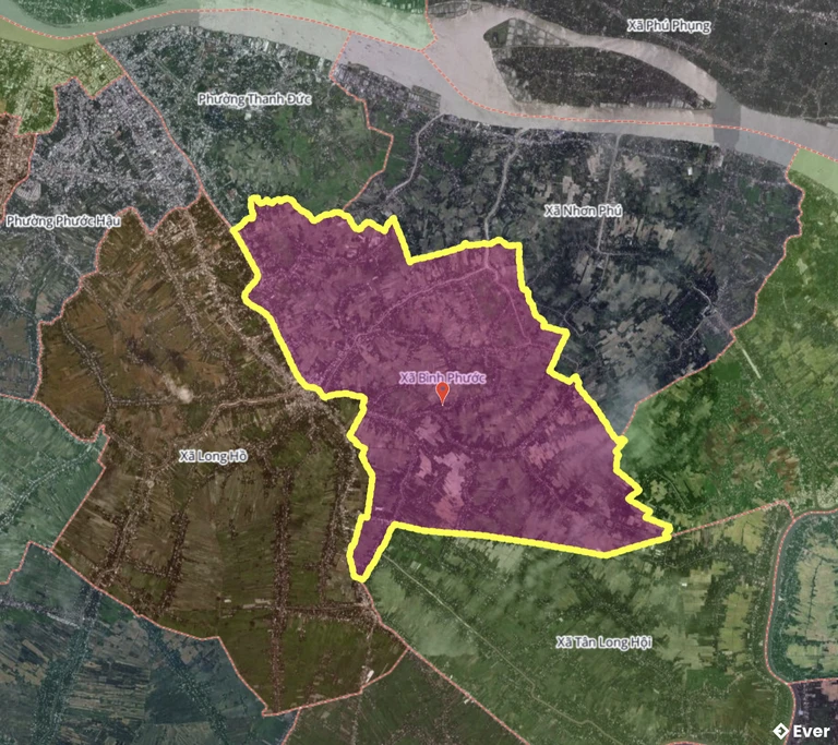 Bản đồ xã Bình Phước, Vĩnh Long sau sáp nhập