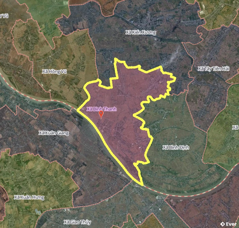 Bản đồ xã Bình Thanh, Hưng Yên sau sáp nhập