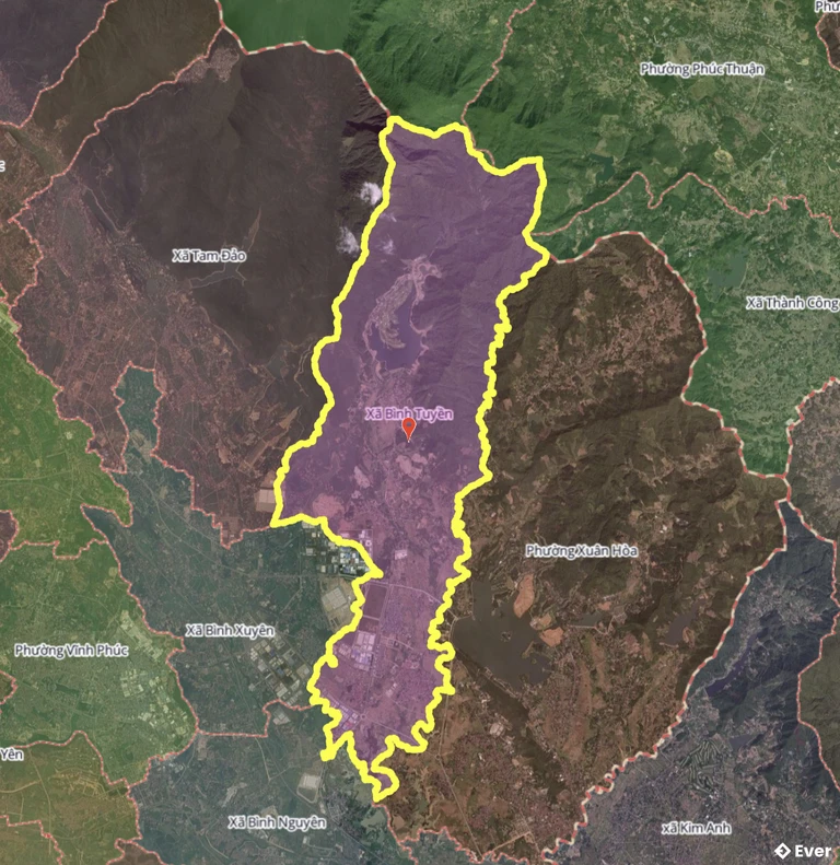 Bản đồ xã Bình Tuyền, Phú Thọ sau sáp nhập