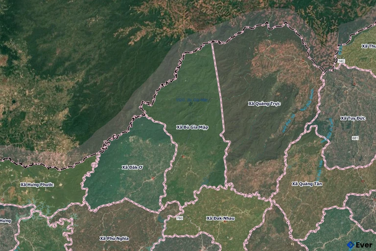 Bản đồ xã Bù Gia Mập, Đồng Nai sau sáp nhập