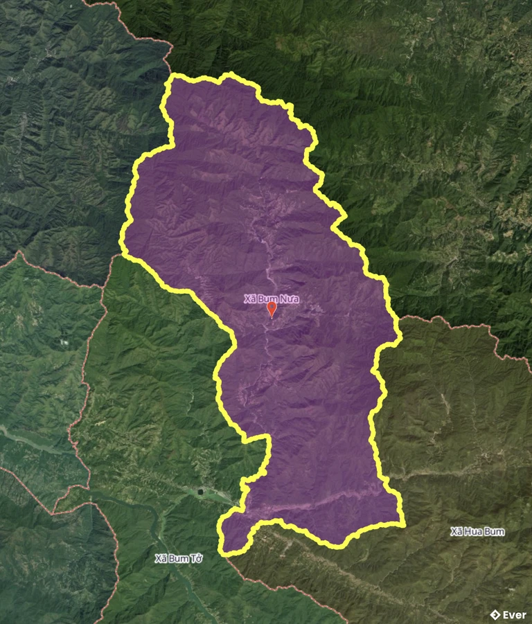 Bản đồ xã Bum Nưa, Lai Châu sau sáp nhập
